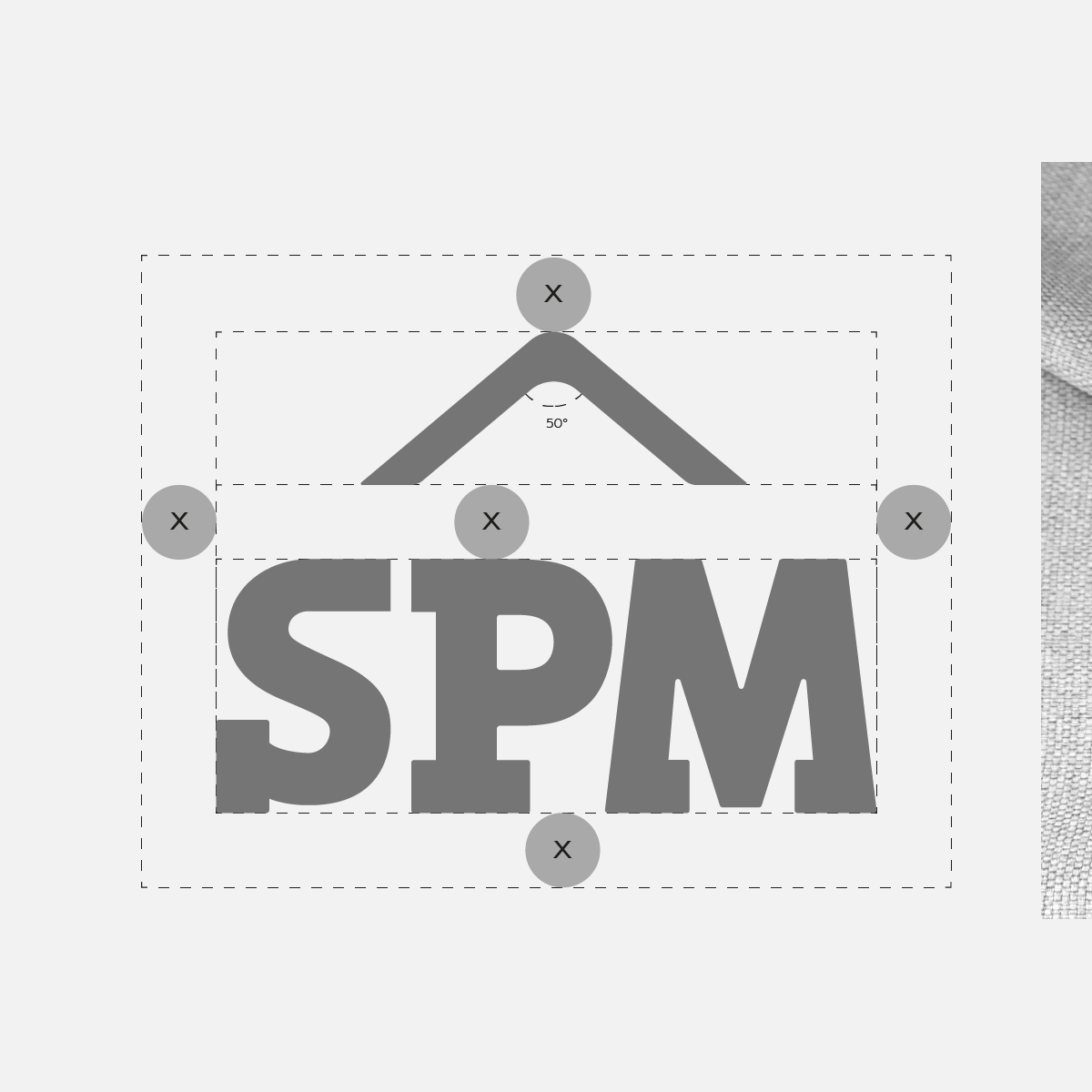 A sketch of SPM's Logo design